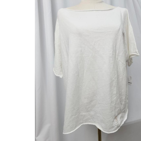 NWT! Free People Women's Slam Dunk Tee White MEDIUM - Picture 6 of 12